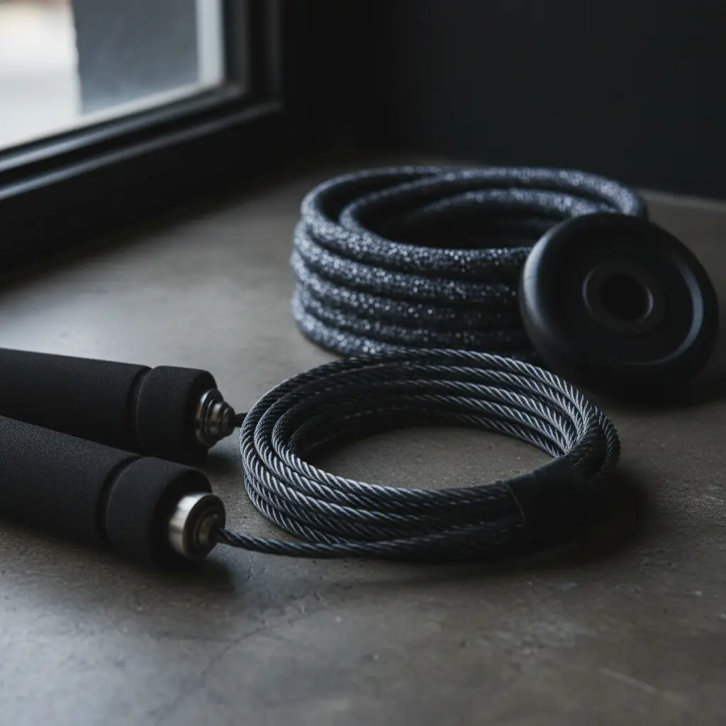 Close up of jump rope materials