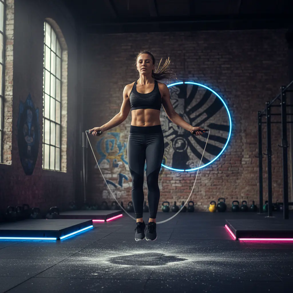 Dynamic jump rope action